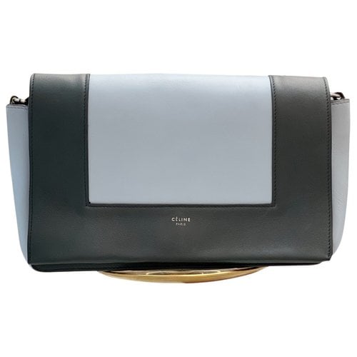 Pre-owned Celine Frame Leather Handbag In Blue