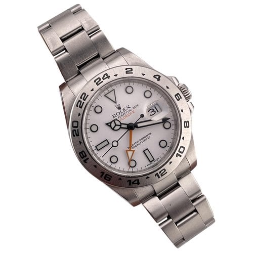 Pre-owned Rolex Explorer Watch In White