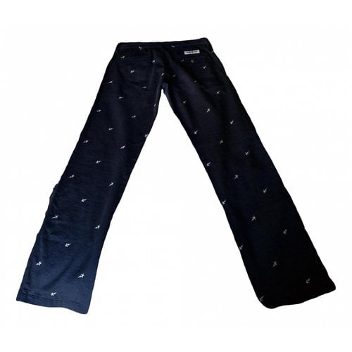 Pre-owned A Bathing Ape Trousers In Navy