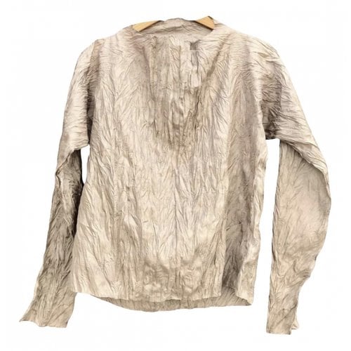 Pre-owned Issey Miyake Tunic In Beige