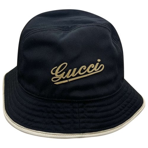 Pre-owned Gucci Hat In Navy
