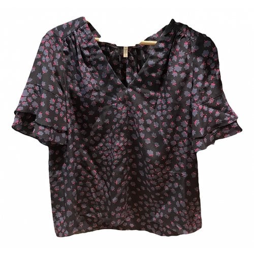 Pre-owned Rebecca Taylor Silk Blouse In Navy