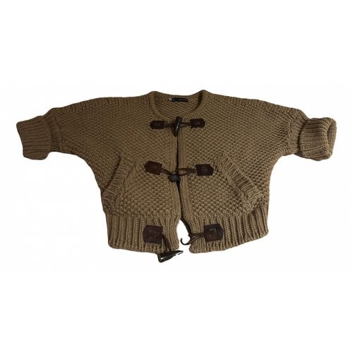 Pre-owned Dsquared2 Wool Caban In Camel