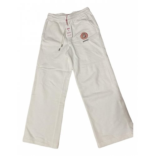 Pre-owned Maje Spring Summer 2021 Straight Pants In White
