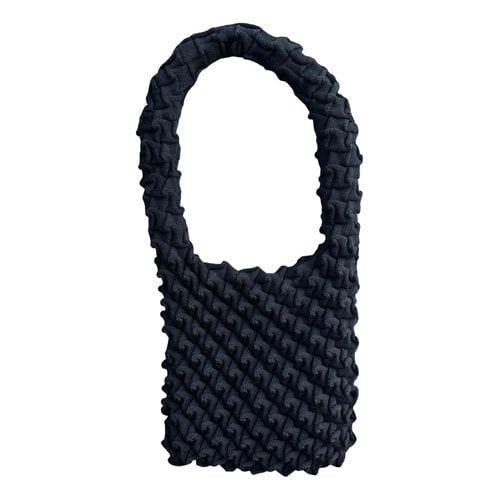 Pre-owned Issey Miyake Wool Handbag In Black
