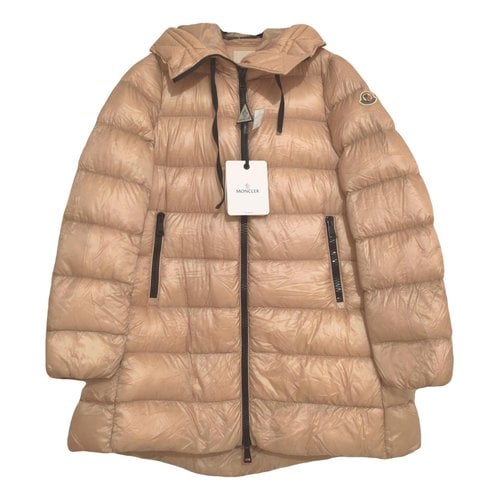 Pre-owned Moncler Silk Caban In Pink