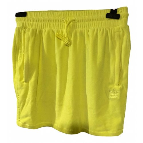 Pre-owned Adidas Originals Skirt In Yellow