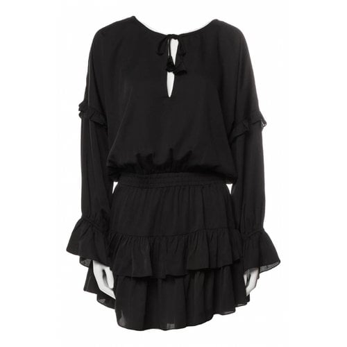 Pre-owned Misa Mini Dress In Black