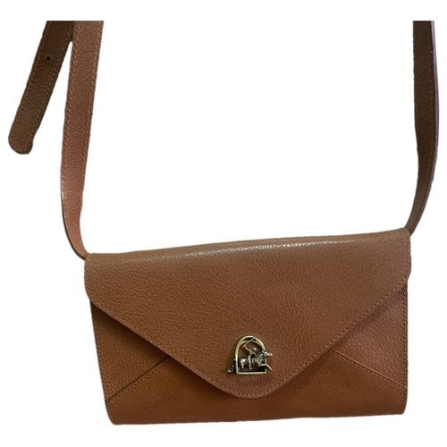 Pre-owned Ralph Lauren Leather Handbag In Camel