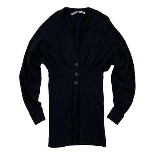Pre-owned Alexander Wang Cashmere Cardigan In Black