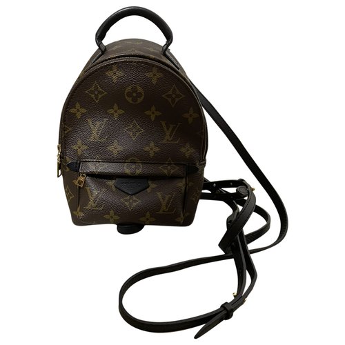 Pre-owned Louis Vuitton Palm Springs Backpack In Brown