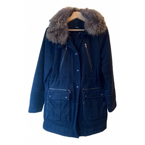 Pre-owned The Kooples Parka In Blue