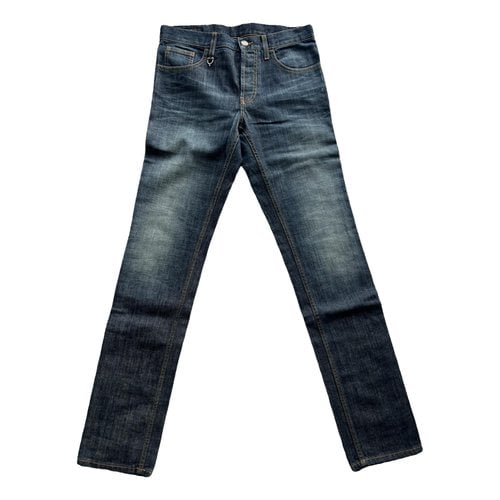 Pre-owned Gucci Straight Jeans In Blue