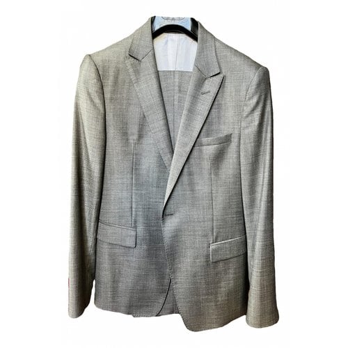 Pre-owned Emporio Armani Wool Suit In Grey