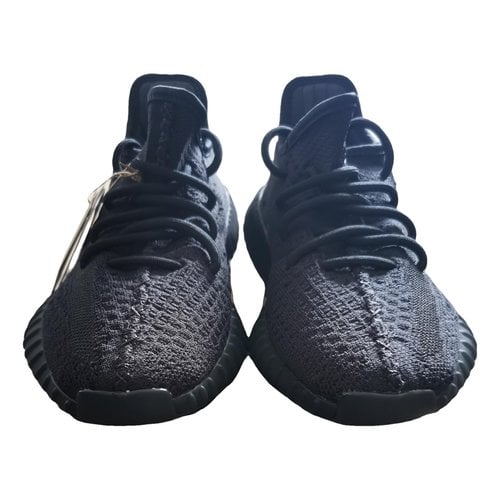 Pre-owned Yeezy X Adidas Boost 350 V2 Cloth Trainers In Black