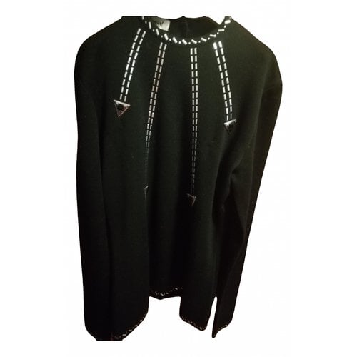 Pre-owned Kansai Yamamoto Wool Jersey Top In Black