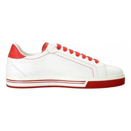 Pre-owned Dolce & Gabbana Roma Leather Low Trainers In Multicolour