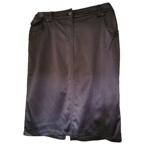 Pre-owned Galliano Mini Skirt In Anthracite