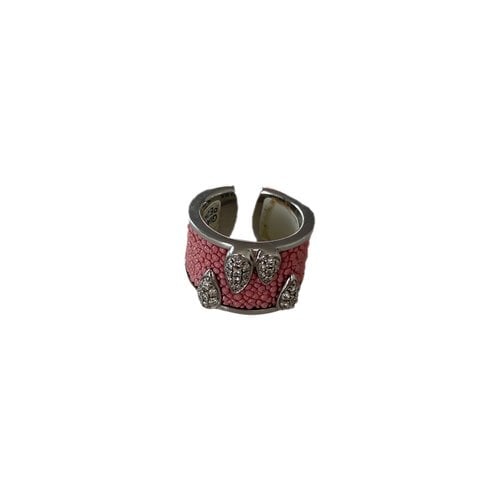 Pre-owned De Grisogono White Gold Ring In Pink
