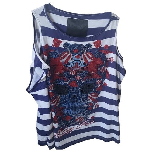 Pre-owned Philipp Plein Blouse In Blue