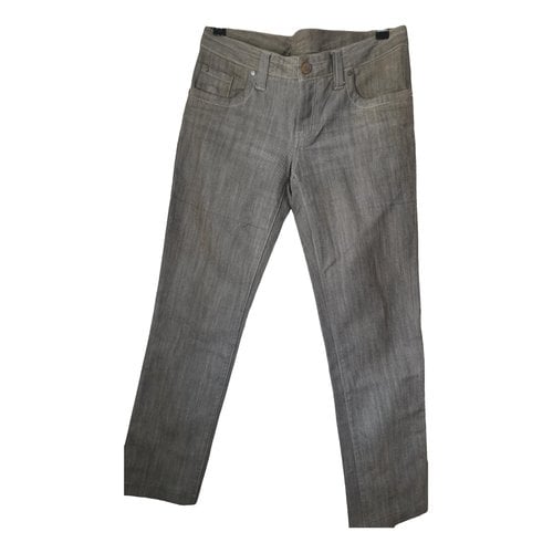 Pre-owned Burberry Large Jeans In Grey