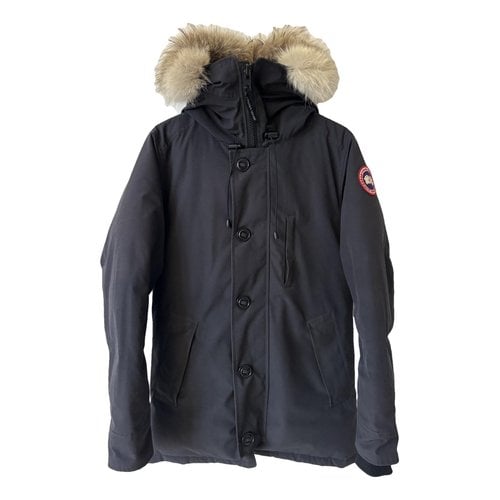 Pre-owned Canada Goose Parka In Navy