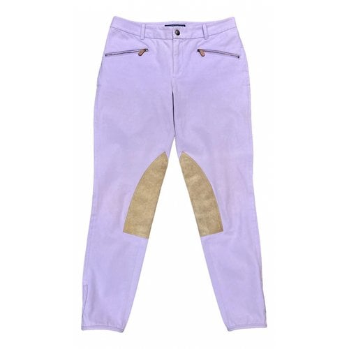 Pre-owned Ralph Lauren Carot Pants In Purple