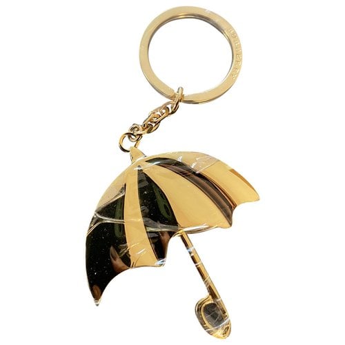 Pre-owned Burberry Bag Charm In Gold
