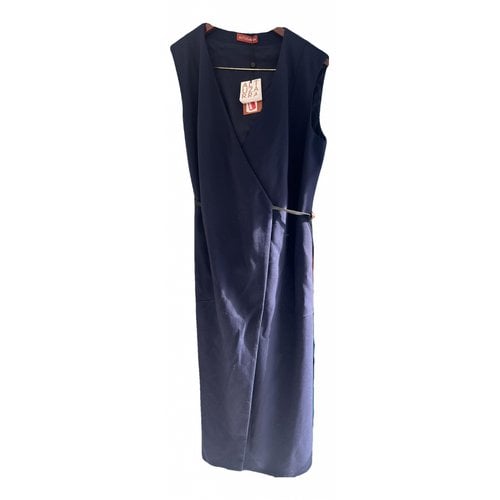 Pre-owned Altuzarra Wool Mid-length Dress In Blue