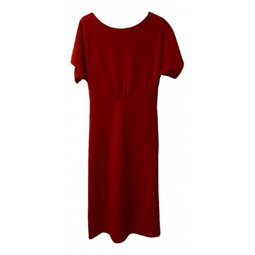 Pre-owned Petite Mendigote Mid-length Dress In Red