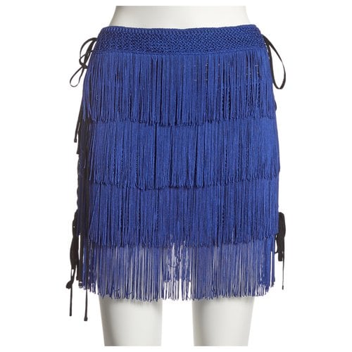 Pre-owned Dolce & Gabbana Mini Skirt In Blue