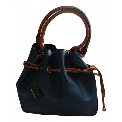 Pre-owned Ted Lapidus Leather Handbag In Blue