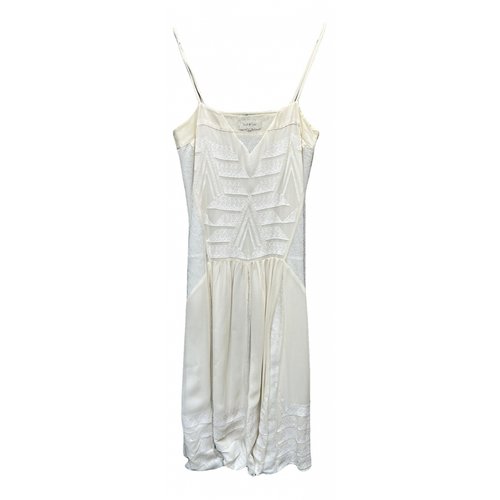 Pre-owned Paul & Joe Silk Mid-length Dress In White
