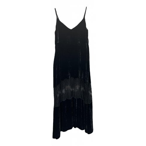 Pre-owned Stella Mccartney Velvet Mid-length Dress In Black