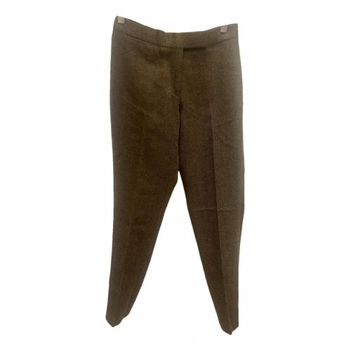 Pre-owned Billy Reid Wool Trousers In Brown