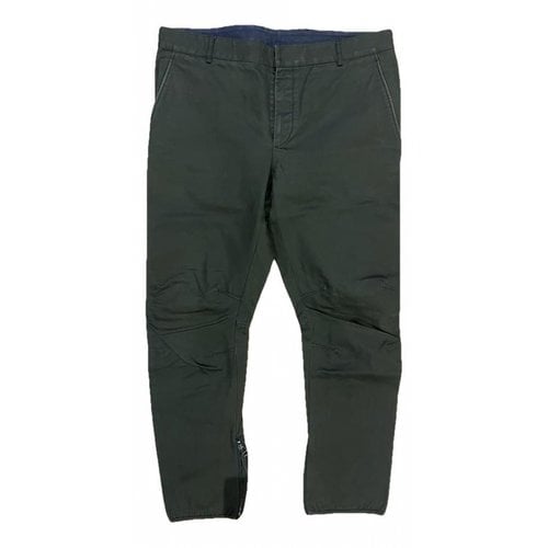 Pre-owned Lanvin Trousers In Green