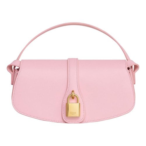 Pre-owned Celine Tabou Leather Handbag In Pink