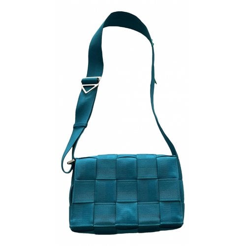 Pre-owned Bottega Veneta Cassette Handbag In Blue