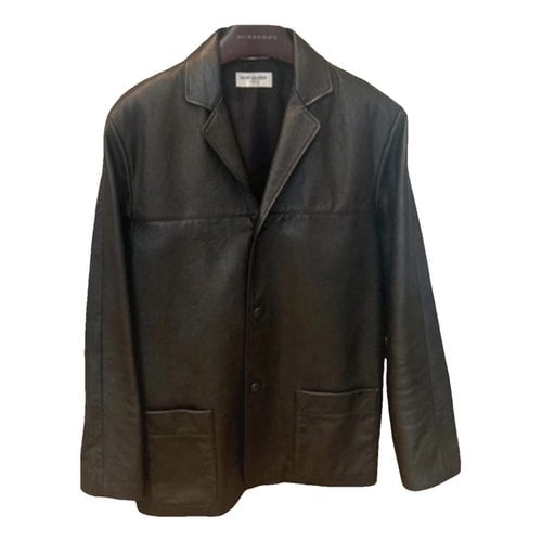 Pre-owned Saint Laurent Leather Vest In Black