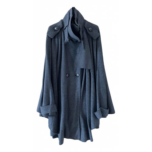 Pre-owned Emilio Pucci Wool Coat In Grey