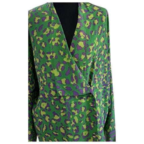Pre-owned Versace Silk Shirt In Green