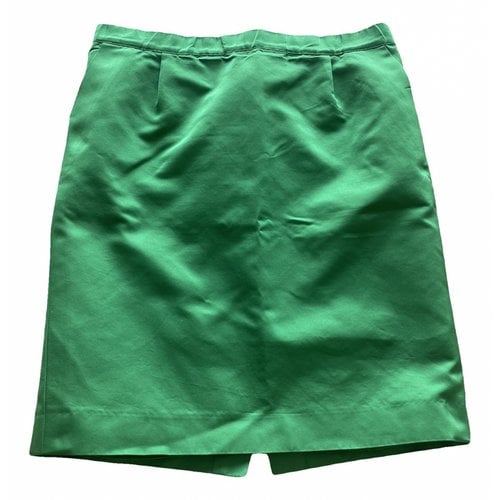 Pre-owned Jcrew Silk Mid-length Skirt In Green