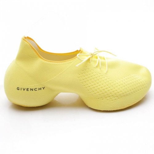 Pre-owned Givenchy Cloth High Trainers In Yellow