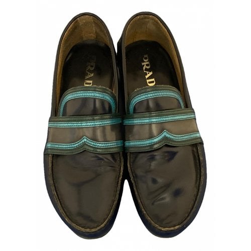 Pre-owned Prada Leather Flats In Multicolour