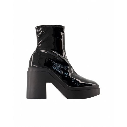 Pre-owned Robert Clergerie Ankle Boots In Black