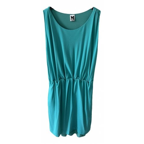Pre-owned M Missoni Mid-length Dress In Turquoise