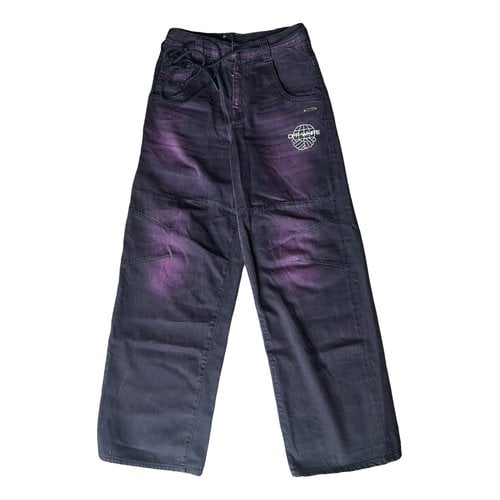 Pre-owned Off-white Jeans In Purple
