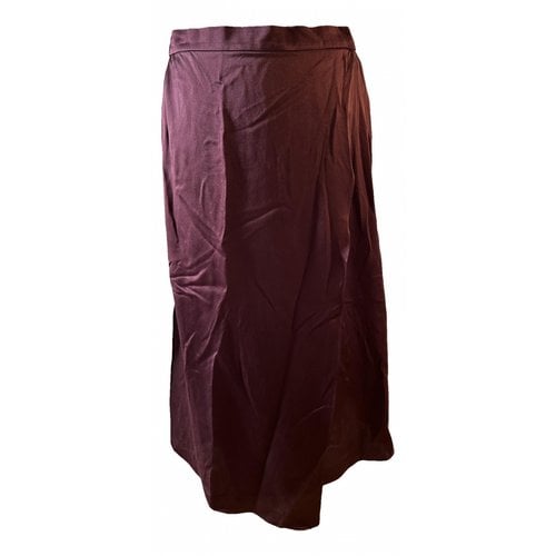 Pre-owned Vince Silk Mid-length Skirt In Purple