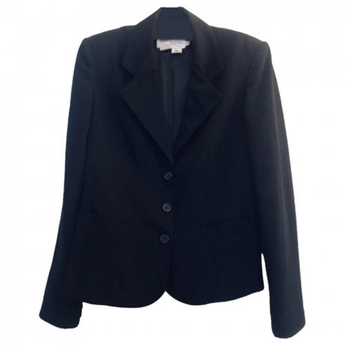 Pre-owned Dior Wool Short Vest In Black