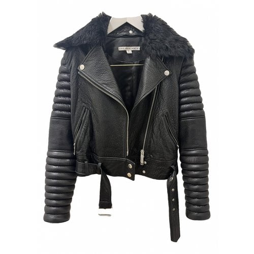 Pre-owned The Arrivals Leather Jacket In Black